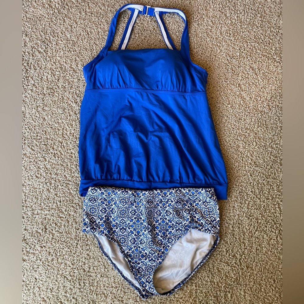 Lands end tankini swim suit